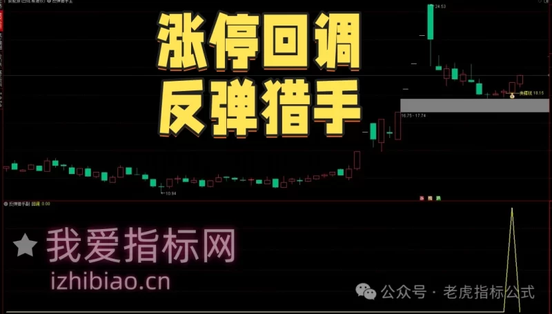 【免费指标】通达信涨停回调反弹猎手【主图|副图|选股】指标，高性价比捕捉回马枪筹码-我爱指标网